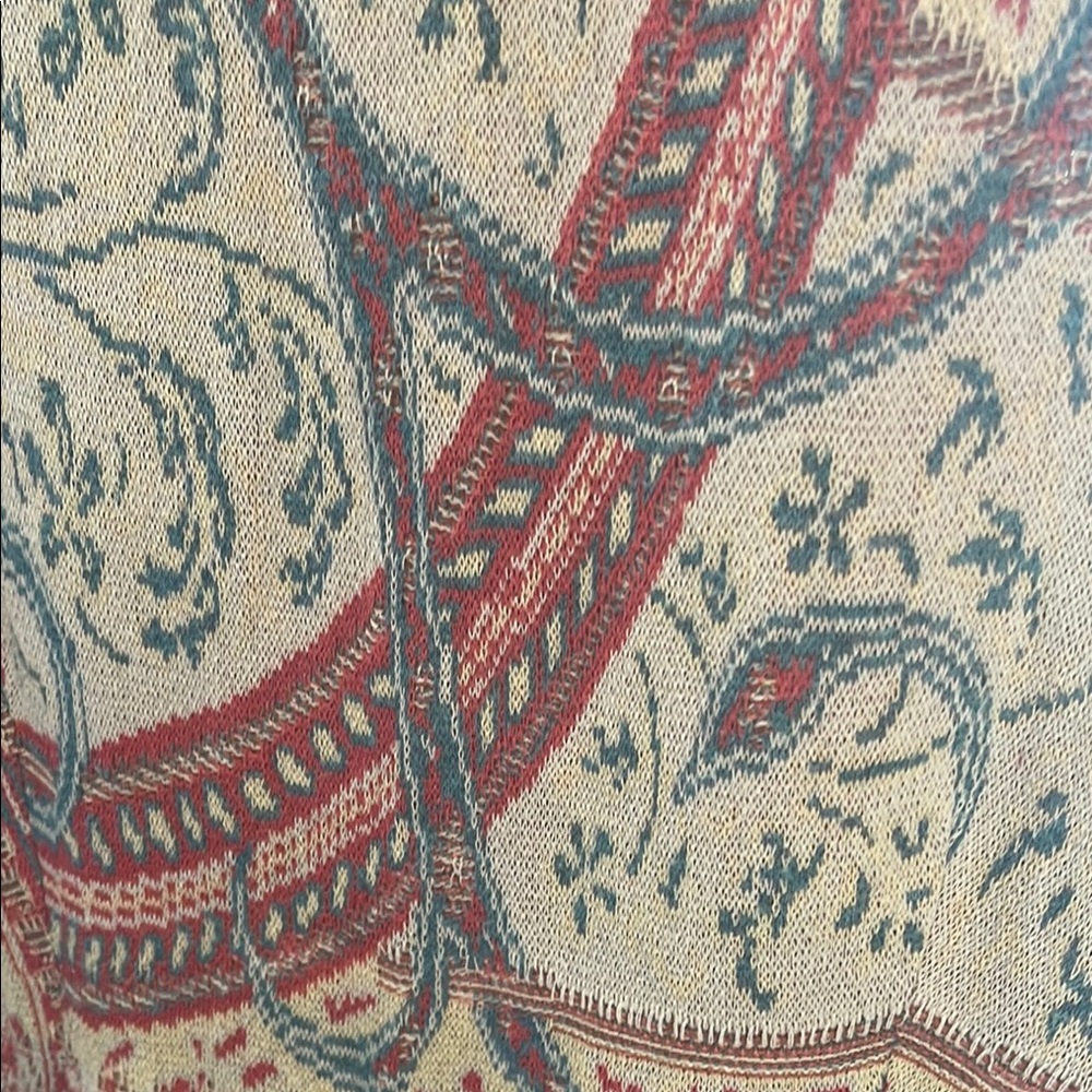 Peruvian Connection paisley jacquard %100 pima cotton slip dress - Picture 4 of 7